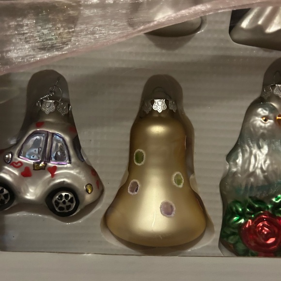 Vintage Wedding Day/ Holiday Ornament Set - Picture 4 of 16